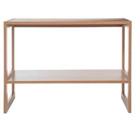 Półka stojąca na książki bambusowa M 5five Simply Smart nowoczesna do salonu i sypialni