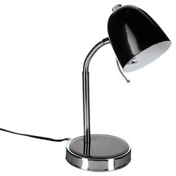 Lampka nocna Izan czarna metalowa 35,5 cm nowoczesna do sypialni i na biurko Atmosphera