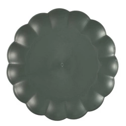 Talerz obiadowy Iris 25,5cm szary ciemny