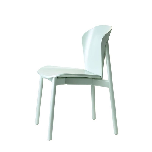 Krzesło drewniane Finn zielone do jadalni nowoczesne sztaplowane SCAB Design