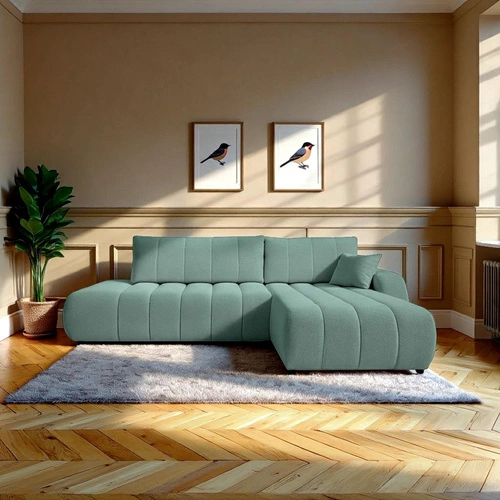 Narożnik Hobro z funkcją spania prawy     zielony Lambi 15