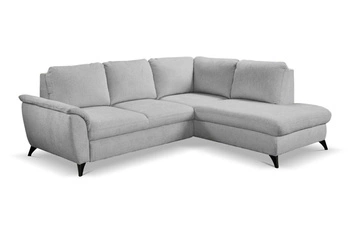 Narożnik z funkcją spania Nevada szary prawostronny do salonu z pojemnikiem Intesi