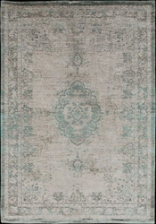 Dywan do salonu Jade Oyster 80x150 bawełniany retro orientalny szary łatwy w czyszczeniu Louis de Poortere