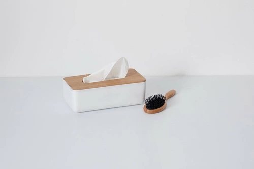 Pudełko na chusteczki Natureo białe