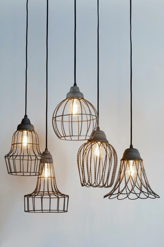 Lampa wisząca Babette cement OUTLET