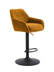 Hoker Avola pomarańczowy tapicerowany regulowany z podłokietnikami