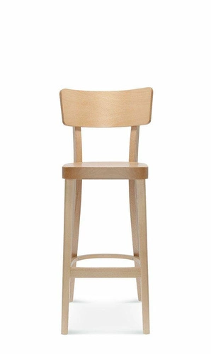 Hoker drewniany z oparciem Solid FAMEG personalizowany, tapicerowany do kuchni i jadalni