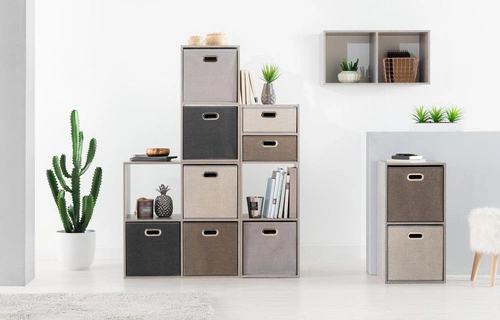 Regał z 3 półkami Kali naturalny