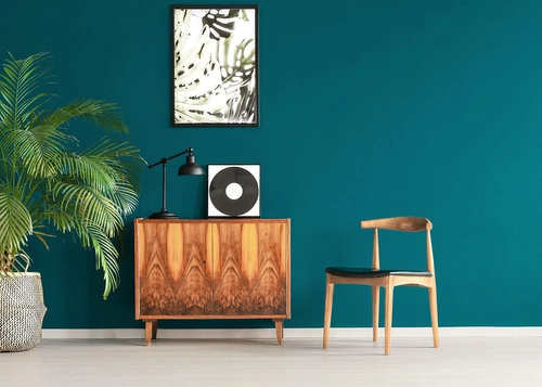 Krzesło drewniane Codo inspirowane Elbow Chair do jadalni naturalne z ekoskóry D2.DESIGN