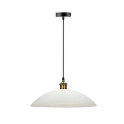 Lampa wisząca Dexter 3 miedziany 1x60W E27 klosz biały