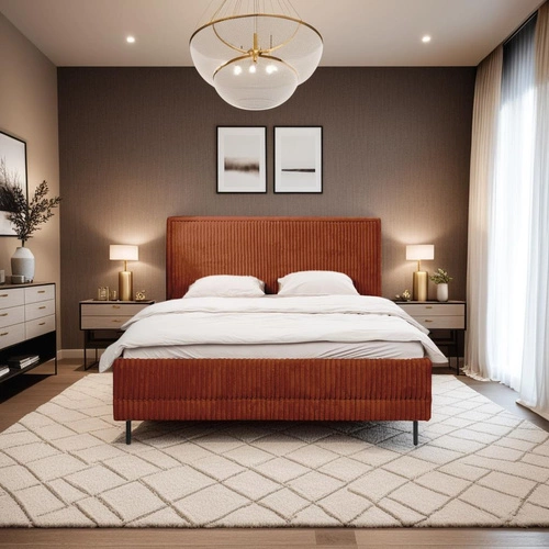 Łóżko Foggy 140x200cm terakota Ambience 09 GR3