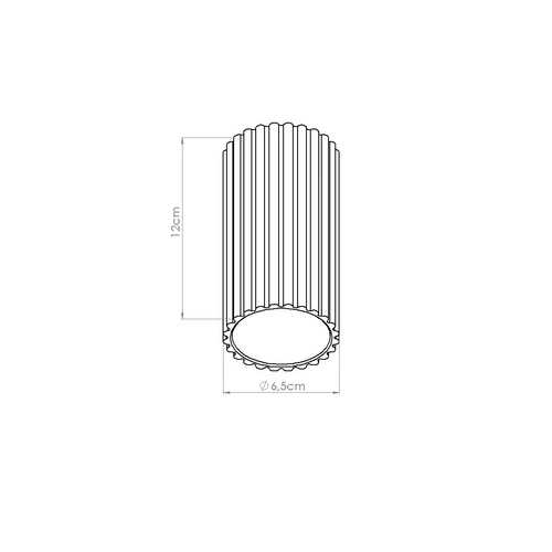 Plafon sufitowy LED IVAR mocca tuba nowoczesna do salonu 3000K