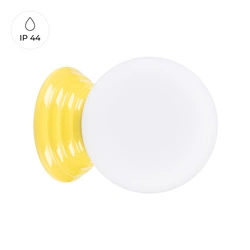 Kinkiet ZORI żółty IP44 nowoczesny szklany do łazienki i przedpokoju