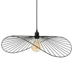 Nowoczesna lampa wisząca Adelia 58cm czarna do salonu i jadalni Atmosphera