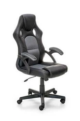 Fotel biurowy ergonomiczny Kelber nowoczesny czarno-szary obrotowy z regulacją Intesi