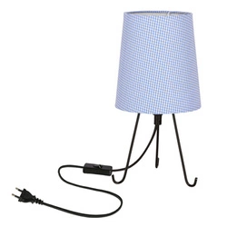 Lampa stołowa Smally czarny 1x40 E14 abażur parilla niebieski