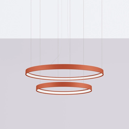 Żyrandol RIO 2 55/78 ochra czerwona LED 3000K