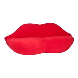 Sofa Usta 2 czerwona tapicerowana