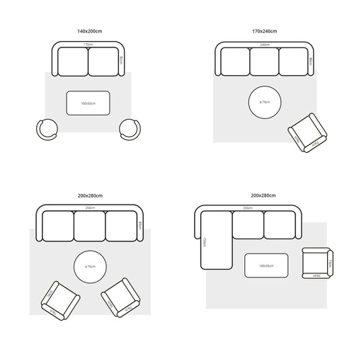 Dywan nowoczesny wełniany Trace Loop midnight blue 250x350cm do salonu i sypialni łatwoczyszczący