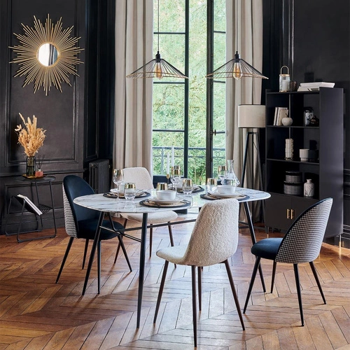 Lampa wisząca Alara czarna nowoczesna regulowana do salonu nad stół 45 cm Atmosphera