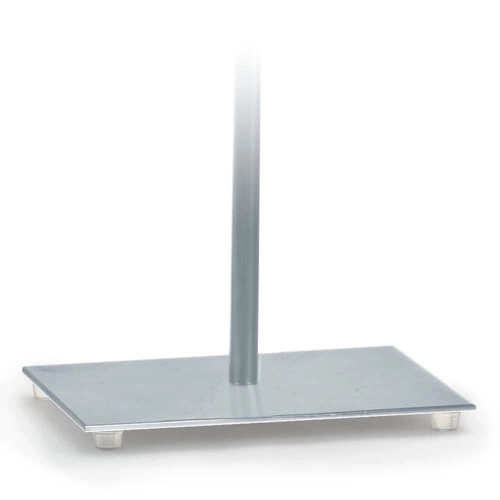 Lampka nocna do sypialni AMALFI nowoczesna z czerwonym abażurem i srebrnym stelażem LYSNE 40 cm