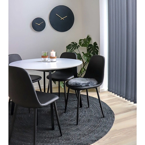 Krzesło Stockholm czarne PU/ czarne outlet