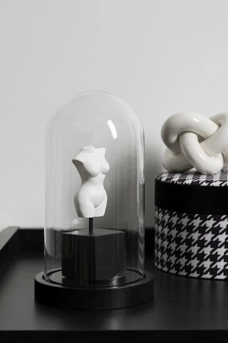 Figurka dekoracyjna Afrodyta pod szkłem glamour Atmosphera do salonu lub na prezent 21 cm