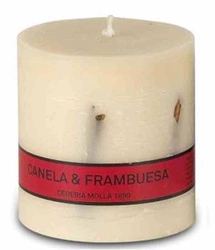 Świeca Asturias 8cm.  Cinnamon-raspberry