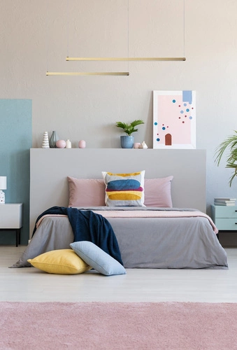 Lampa wisząca LED BEAM-120 złota nowoczesna nad stół do jadalni i kuchni regulowana