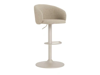 Hoker Eleanor One beżowy tapicerowany do kuchni regulowany obrotowy
