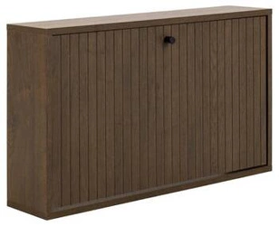 Szafka na buty Albany Actona wisząca dąb dymiony z ryflowanym frontem do przedpokoju 71 cm