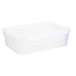 Lunch box z elastyczną pokrywą transparentny