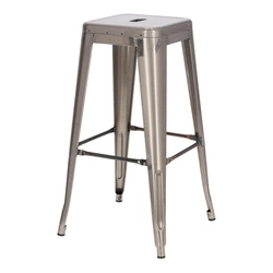 Hoker Paris 75cm. metaliczny insp. Tolix Outlet