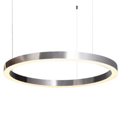 Lampa wisząca CIRCLE 80 LED nikiel szczo tkowany 80 cm OUTLET