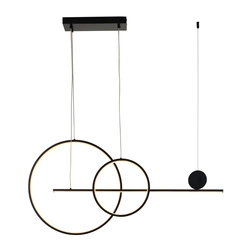 Lampa wisząca NEW AGE LED czarna 120 cm OUTLET