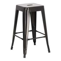 Hoker Paris 66cm czarny inspirowany Tolix OUTLET