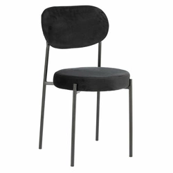 Krzesło Camile Velvet czarne OUTLET