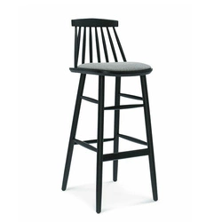 Hoker drewniany z oparciem Fameg BST-5910 do kuchni i wyspy personalizowany styl rustykalny