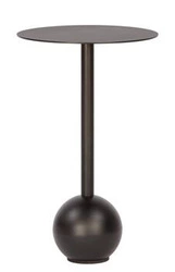 Stolik kawowy okrągły metalowy czarny Boll 30 cm nowoczesny loft do salonu NORDIFRA
