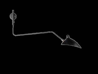 Lampa ścienna CRANE-1W czarna 99 cm
