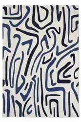 Dywan zewnętrzny do tarasu Synchronic Japanese Ink Origami 250x350 nowoczesny łatwoczyszczący