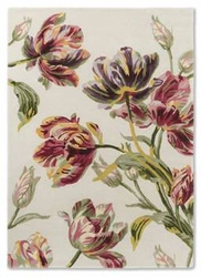 Dywan do salonu klasyczny kwiatowy Gosford Cranberry 250x350cm Laura Ashley wełniany