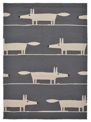 Dywan zewnętrzny Mr Fox Charcoal 140x200 szary nowoczesny na taras i balkon łatwoczyszczący