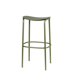 Hoker metalowy Trick zielony 75 cm nowoczesny bez oparcia do kuchni i ogrodu SCAB Design