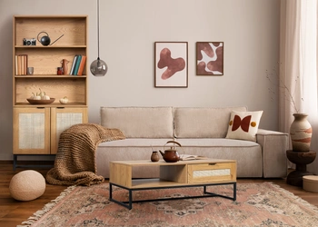 Zestaw mebli do salonu Capri w stylu boho