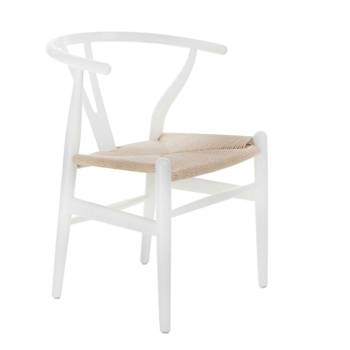 Krzesło Wicker Naturalne białe
